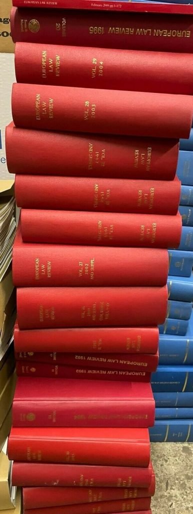 European Law Review 1992 To 2008 Complete Law Books Set - Law Book Sellers