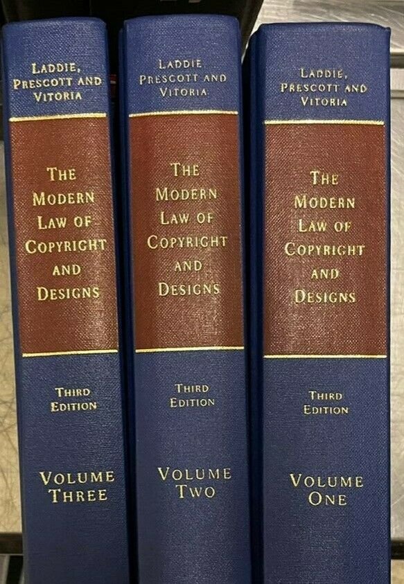The Modern Law Of Copyright And Designs 3rd Ed 3 Vols Set - Law Book ...