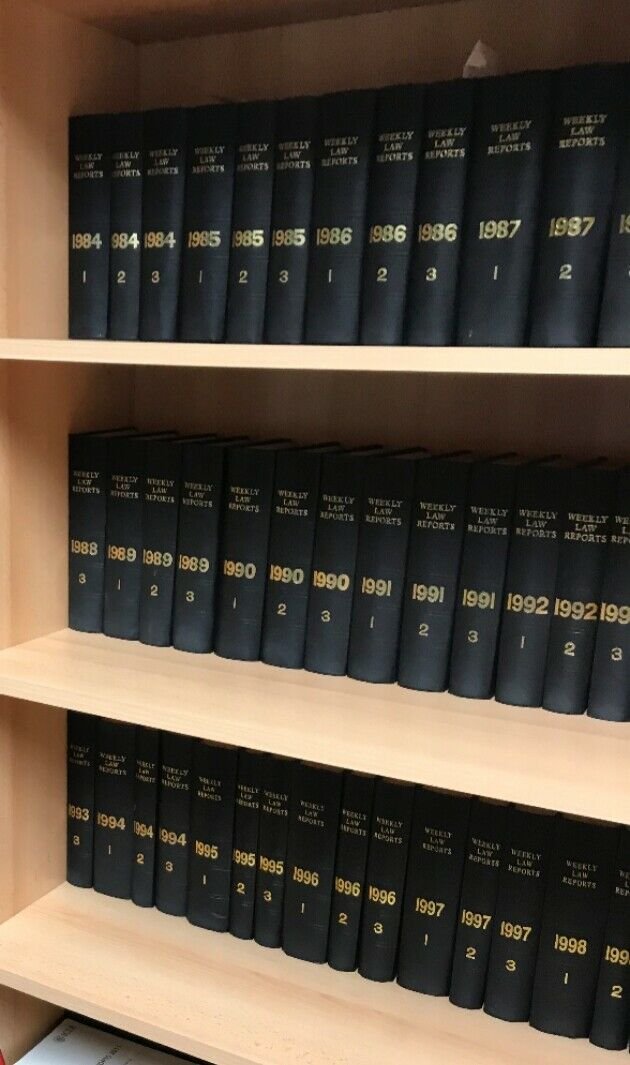 Weekly Law Reports Complete Set 1953 to 2015 Law Books Journal - Law ...